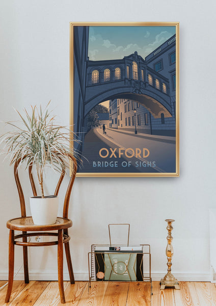 Oxford Bridge Of Sighs Travel Poster