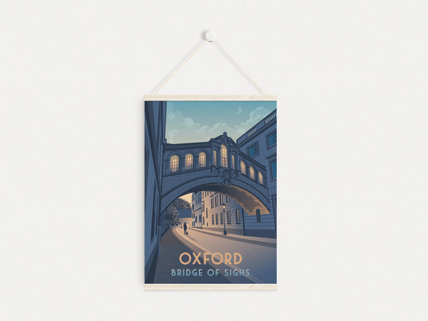 Oxford Bridge Of Sighs Travel Poster