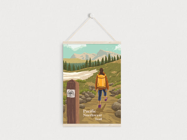 Pacific Northwest Trail Travel Poster