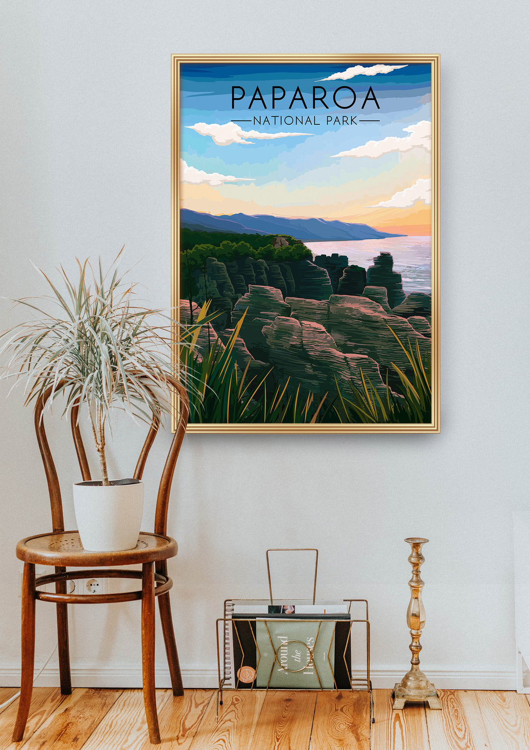 Paparoa National Park New Zealand Travel Poster