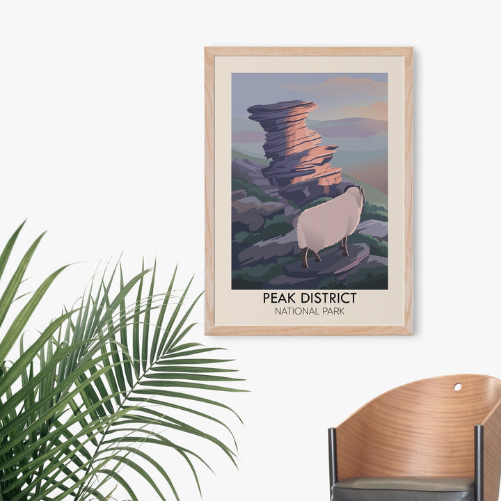 Peak District National Park Modern Travel Poster