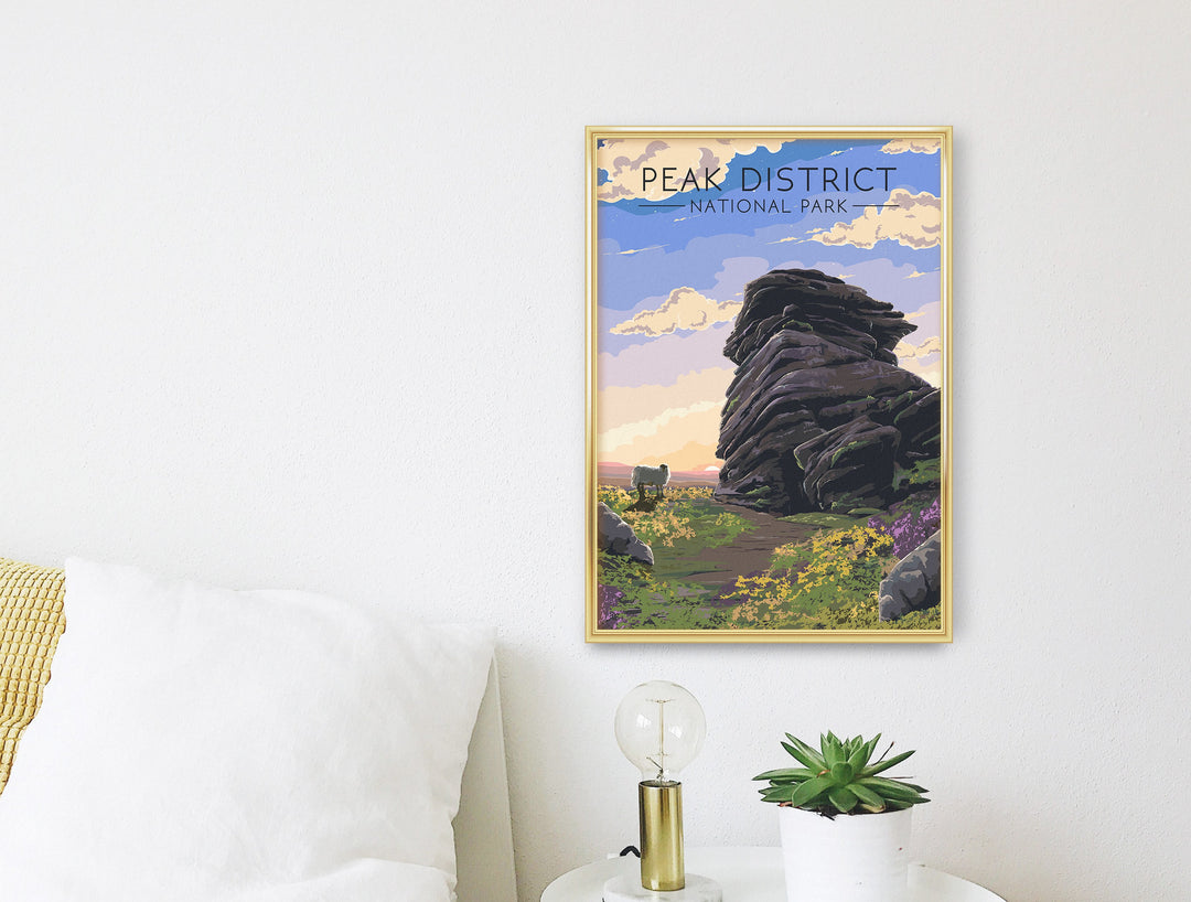 Peak District National Park Travel Poster