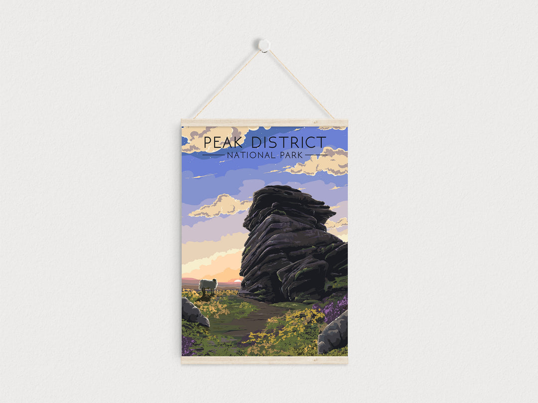 Peak District National Park Travel Poster