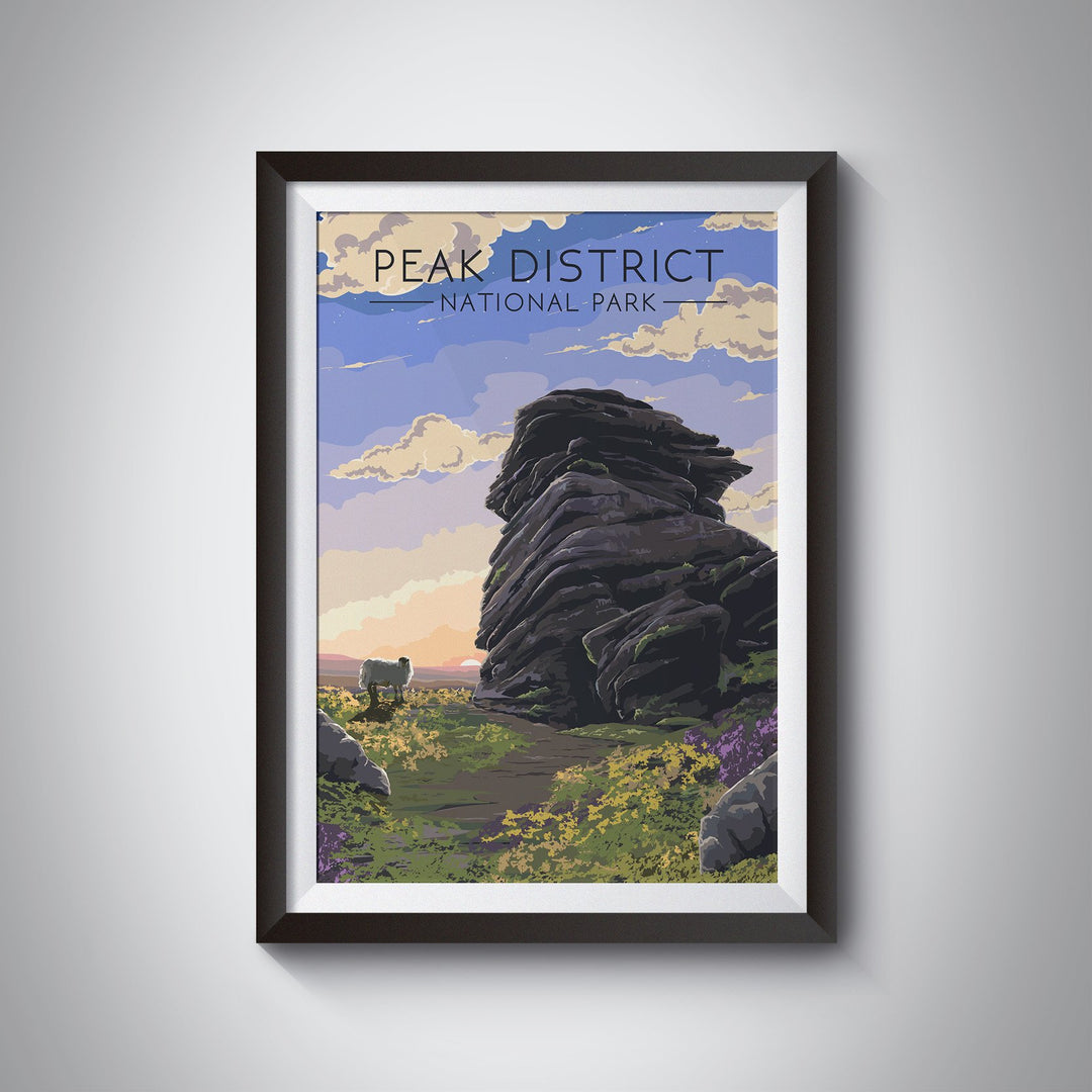 Peak District National Park Travel Poster