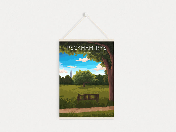 Peckham Rye Park London Travel Poster