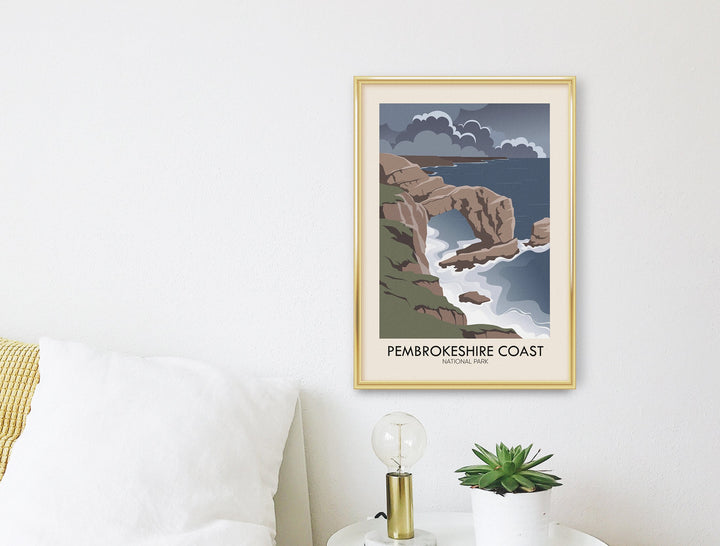 Pembrokeshire Coast National Park Modern Travel Poster