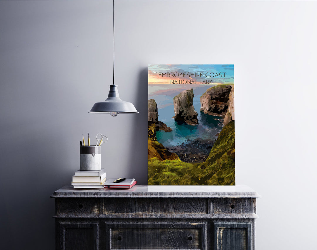 Pembrokeshire Coast National Park Travel Poster