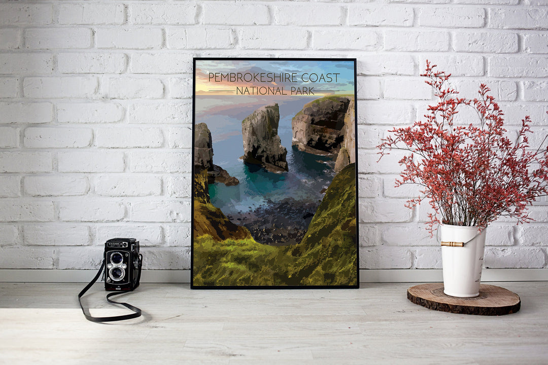 Pembrokeshire Coast National Park Travel Poster