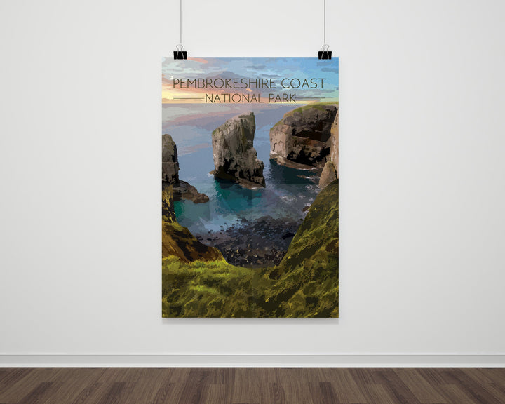 Pembrokeshire Coast National Park Travel Poster