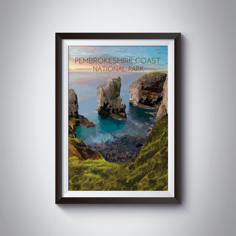 Pembrokeshire Coast National Park Travel Poster