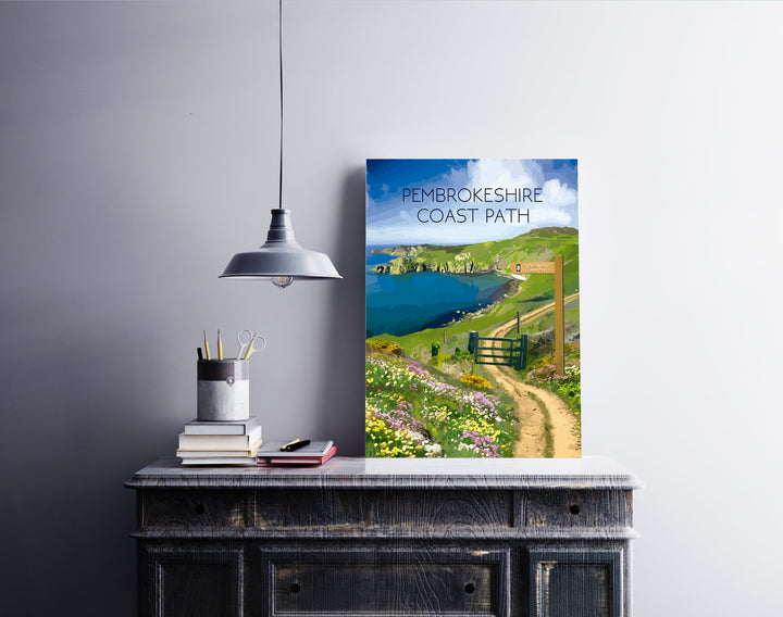 Pembrokeshire Coast Path National Trail Travel Poster