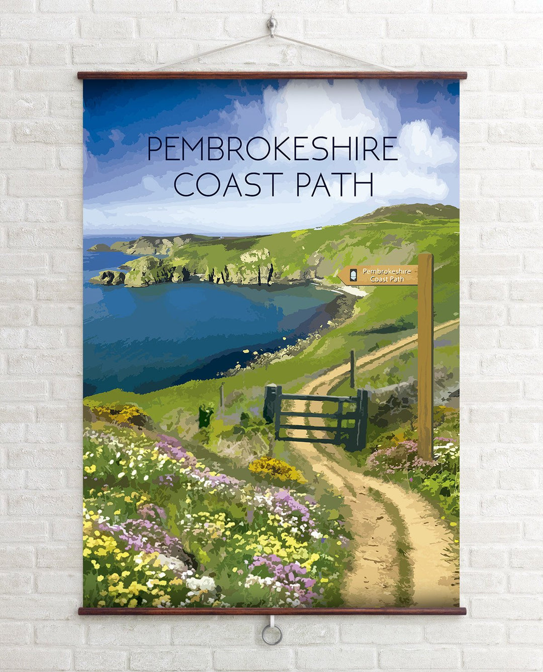 Pembrokeshire Coast Path National Trail Travel Poster