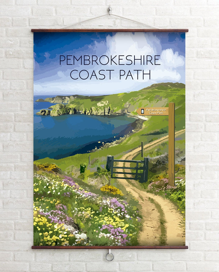 Pembrokeshire Coast Path National Trail Travel Poster