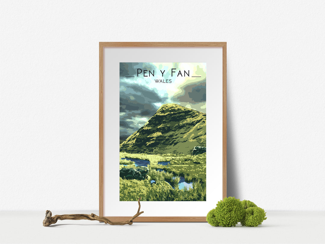 Pen Y Fan Brecon Beacons Wales Travel Poster