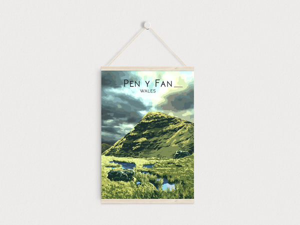 Pen Y Fan Brecon Beacons Wales Travel Poster
