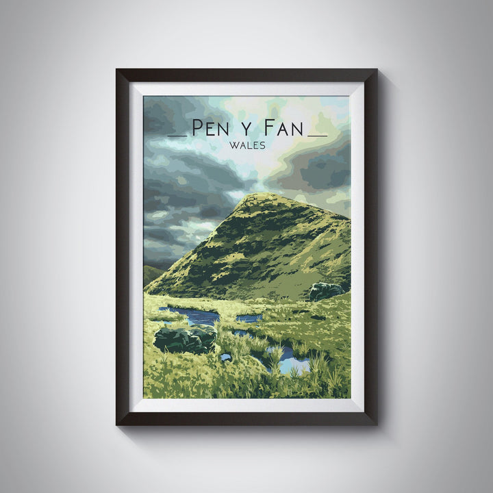 Pen Y Fan Brecon Beacons Wales Travel Poster