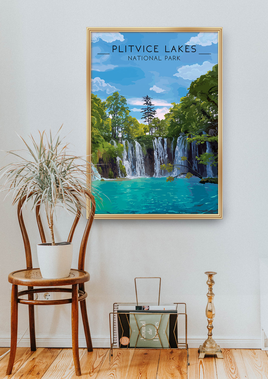 Plitvice Lakes National Park Travel Poster, Croatia