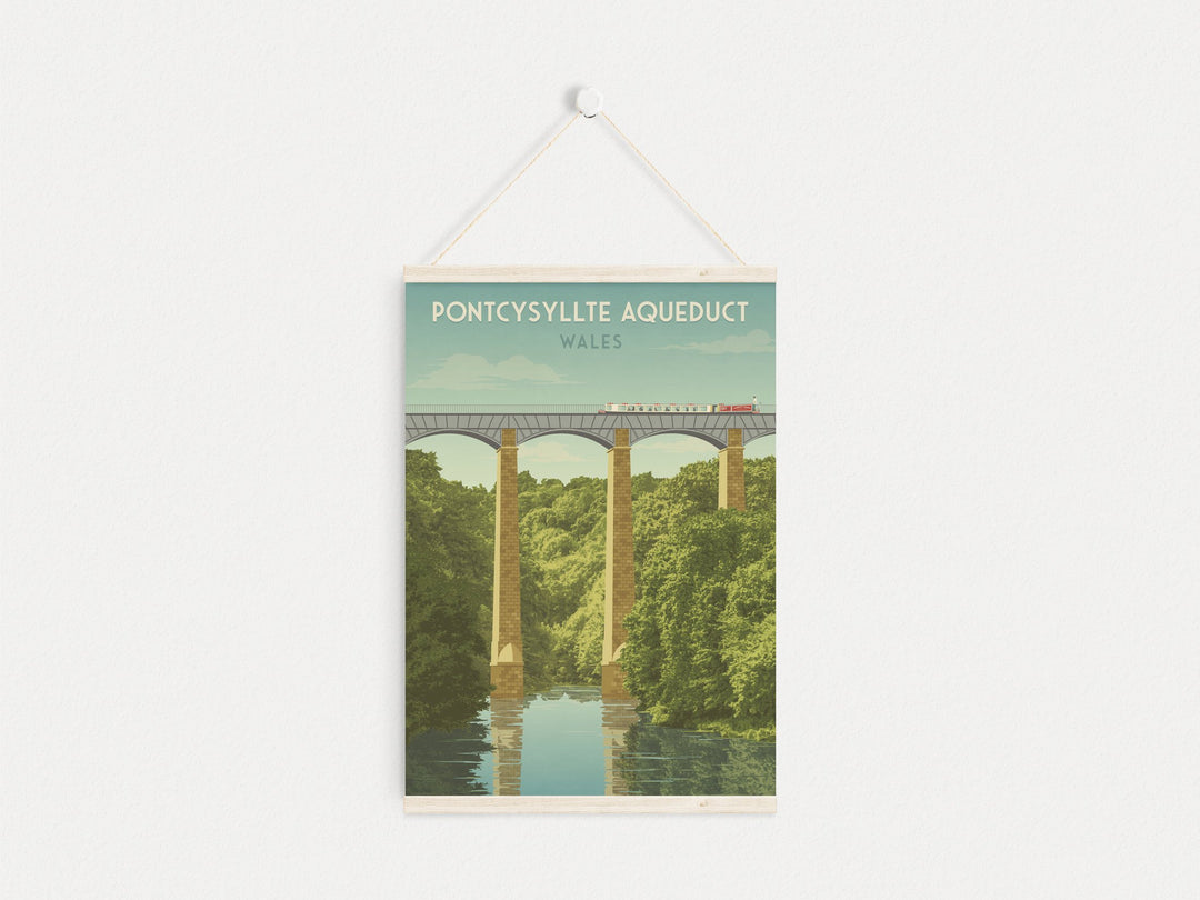 Pontcysyllte Aqueduct Wales Travel Poster