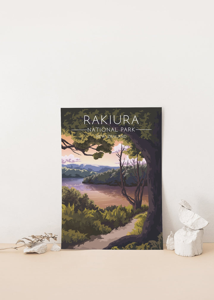 Rakiura National Park New Zealand Travel Poster