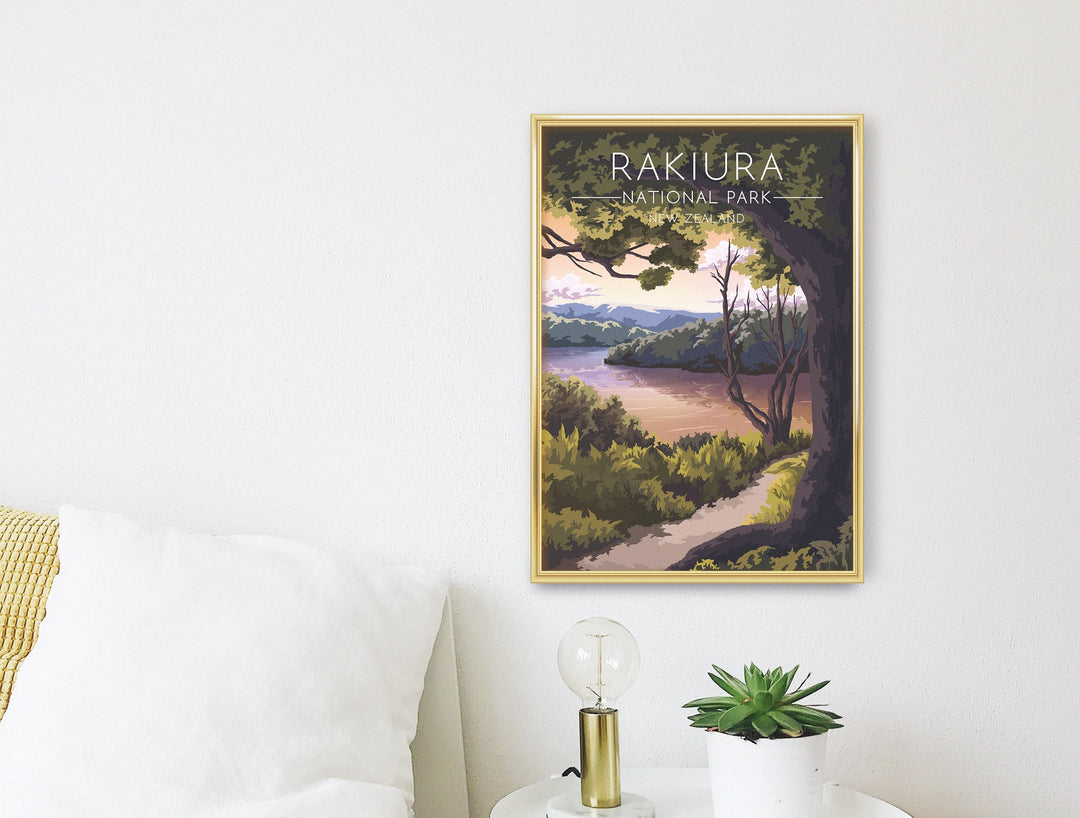 Rakiura National Park New Zealand Travel Poster