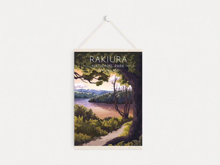 Rakiura National Park New Zealand Travel Poster