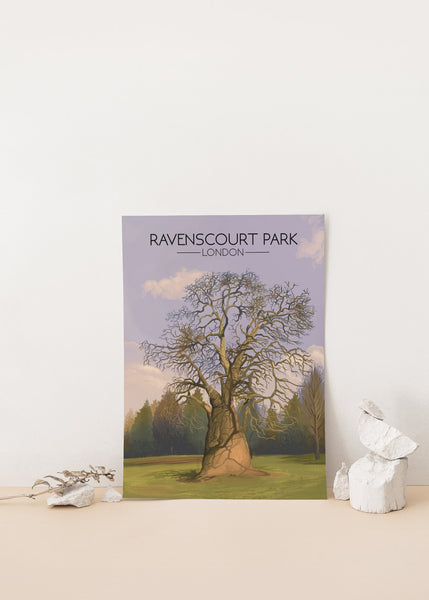 Ravenscourt Park London Travel Poster