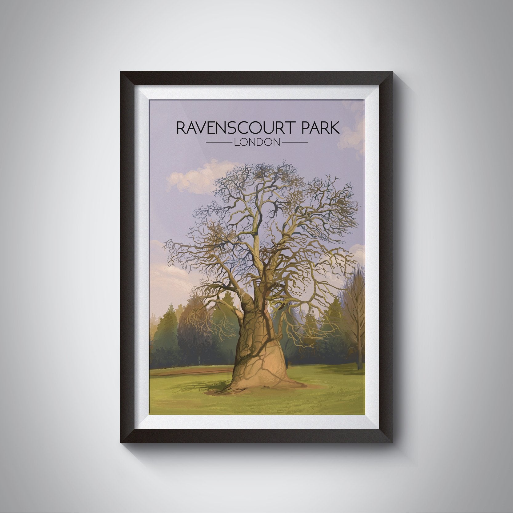 Ravenscourt Park London Travel Poster
