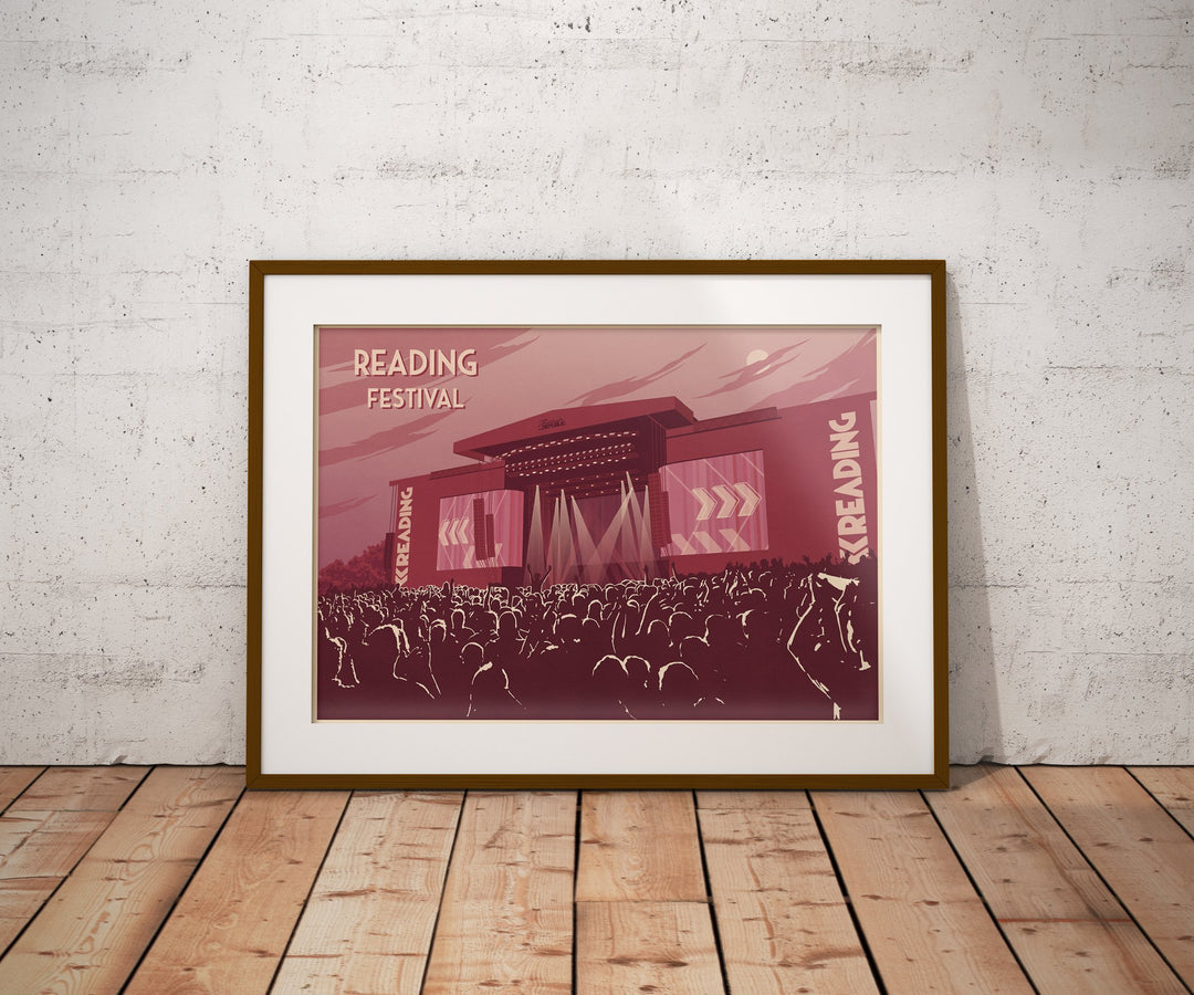 Reading Festival Travel Poster