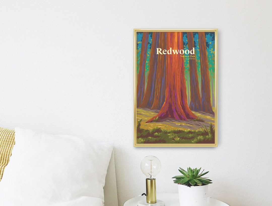 Redwood National Park Travel Poster