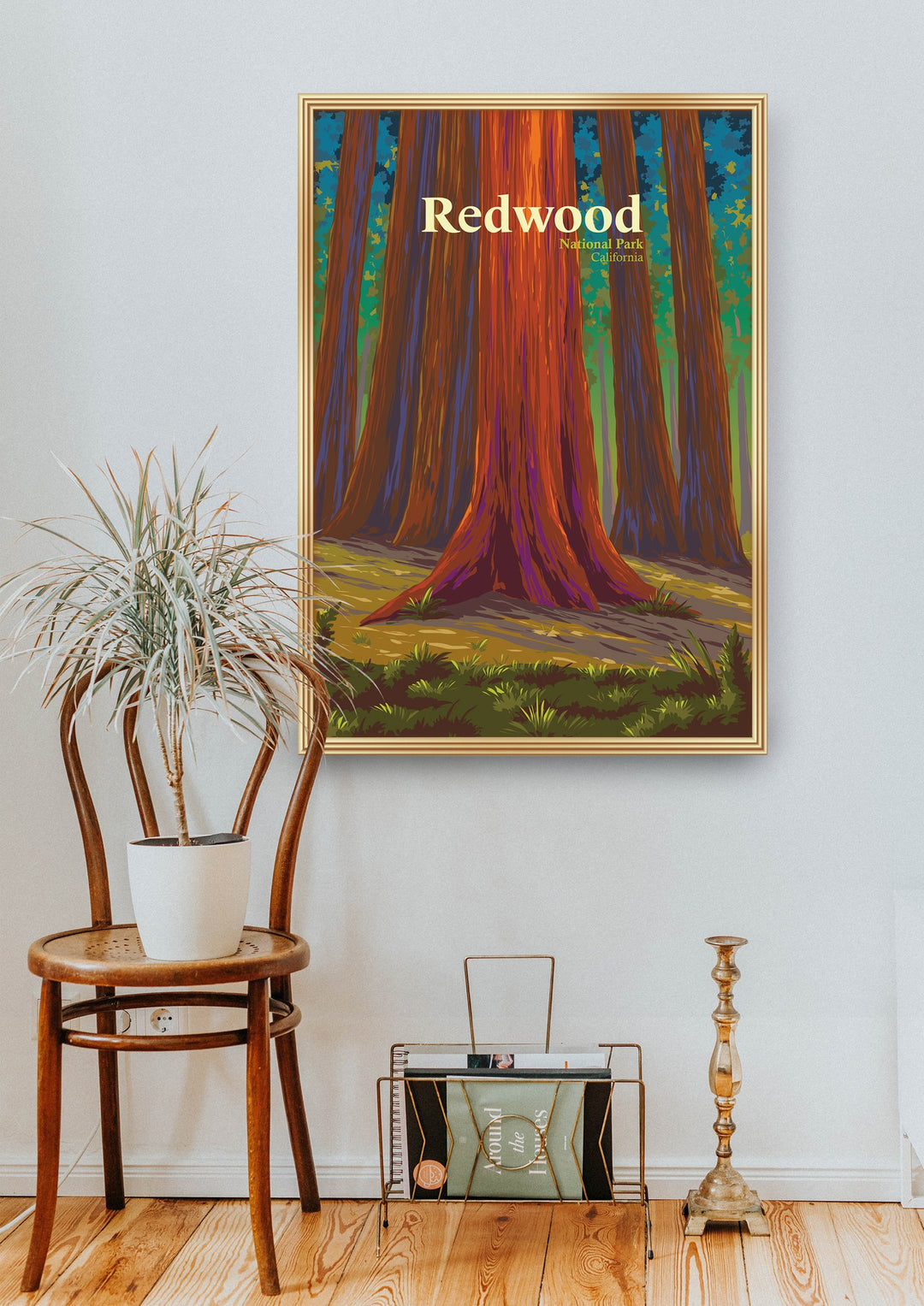 Redwood National Park Travel Poster