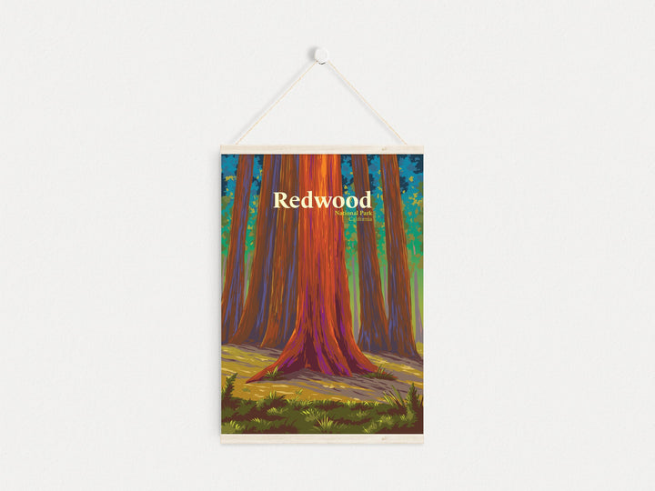 Redwood National Park Travel Poster