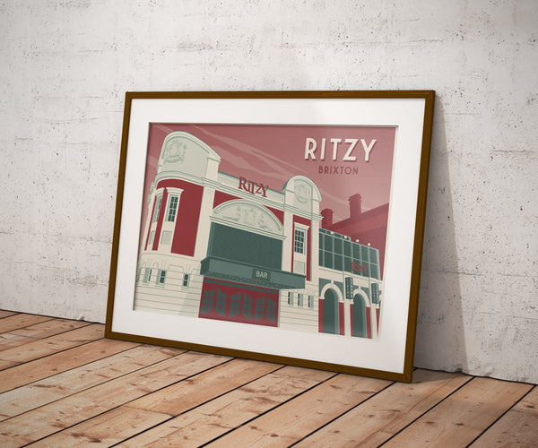 Ritzy Cinema Brixton London Travel Poster