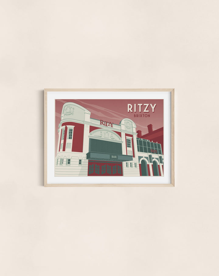 Ritzy Cinema Brixton London Travel Poster