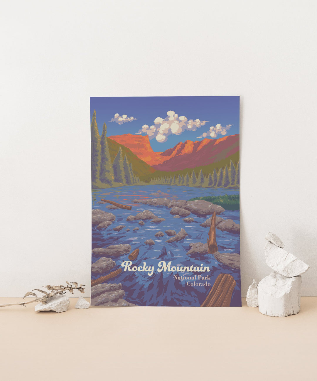 Rocky Mountain National Park Travel Poster