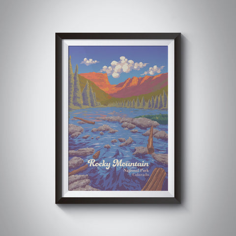 Rocky Mountain National Park Travel Poster
