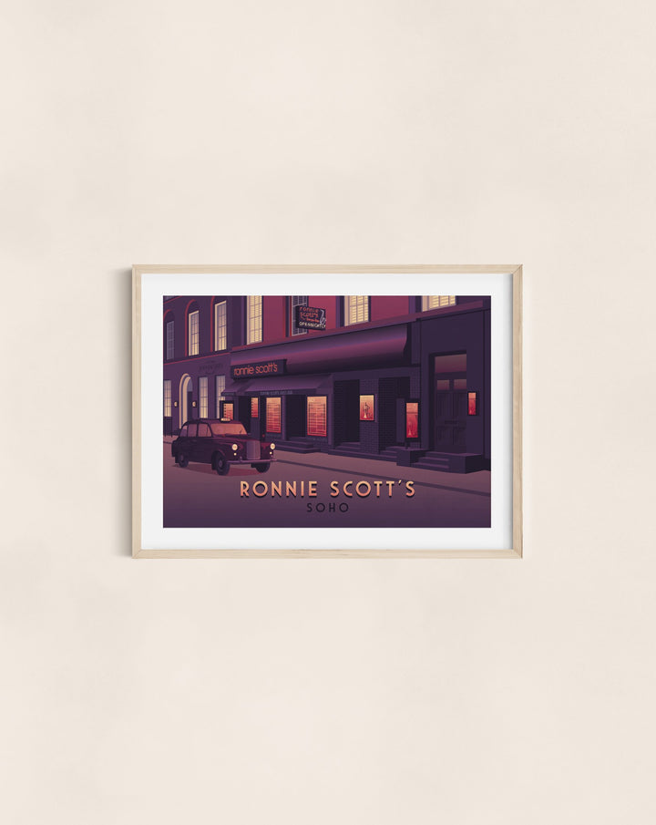 Ronnie Scott's London Travel Poster