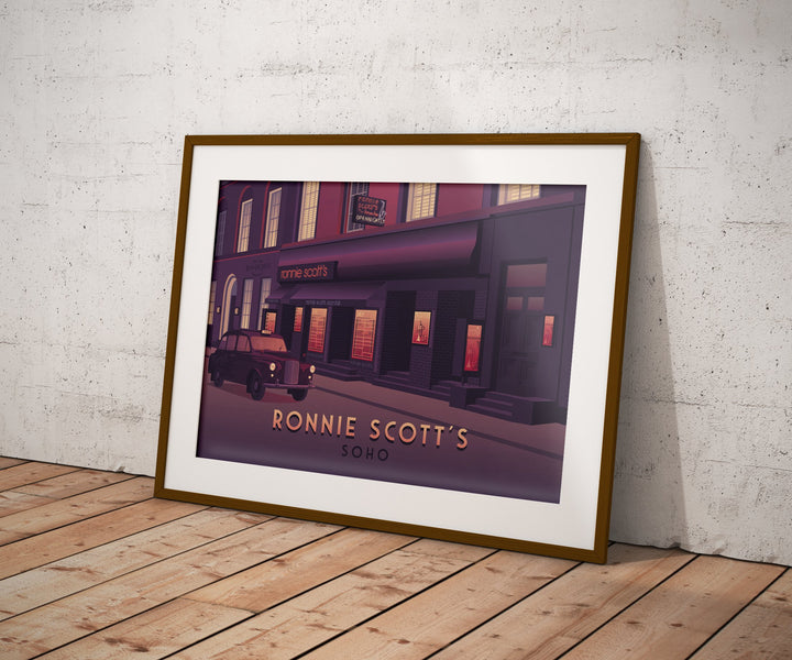 Ronnie Scott's London Travel Poster