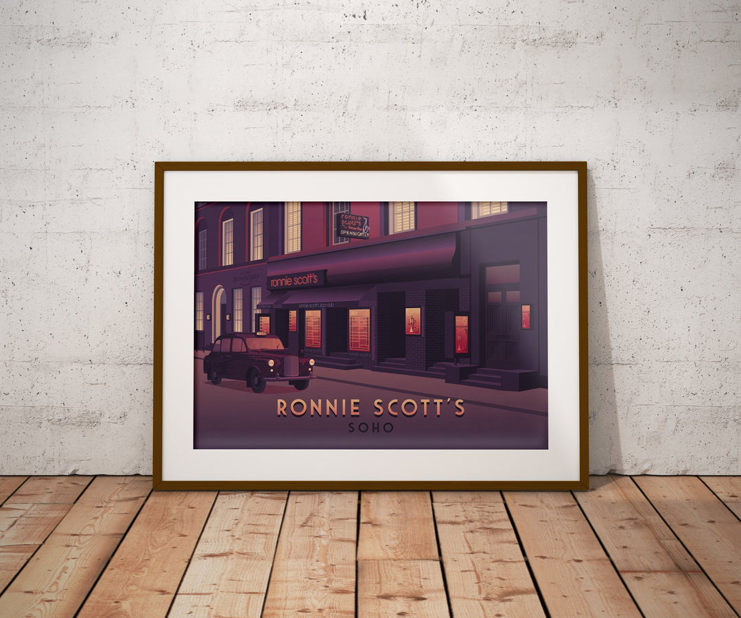 Ronnie Scott's London Travel Poster