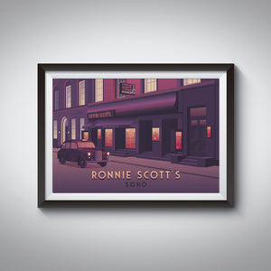 Ronnie Scott's London Travel Poster