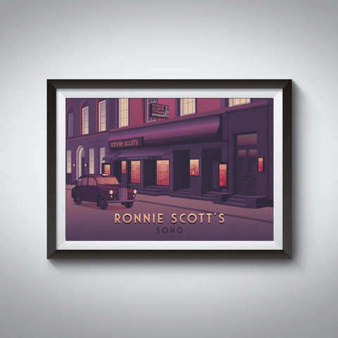 Ronnie Scott's London Travel Poster