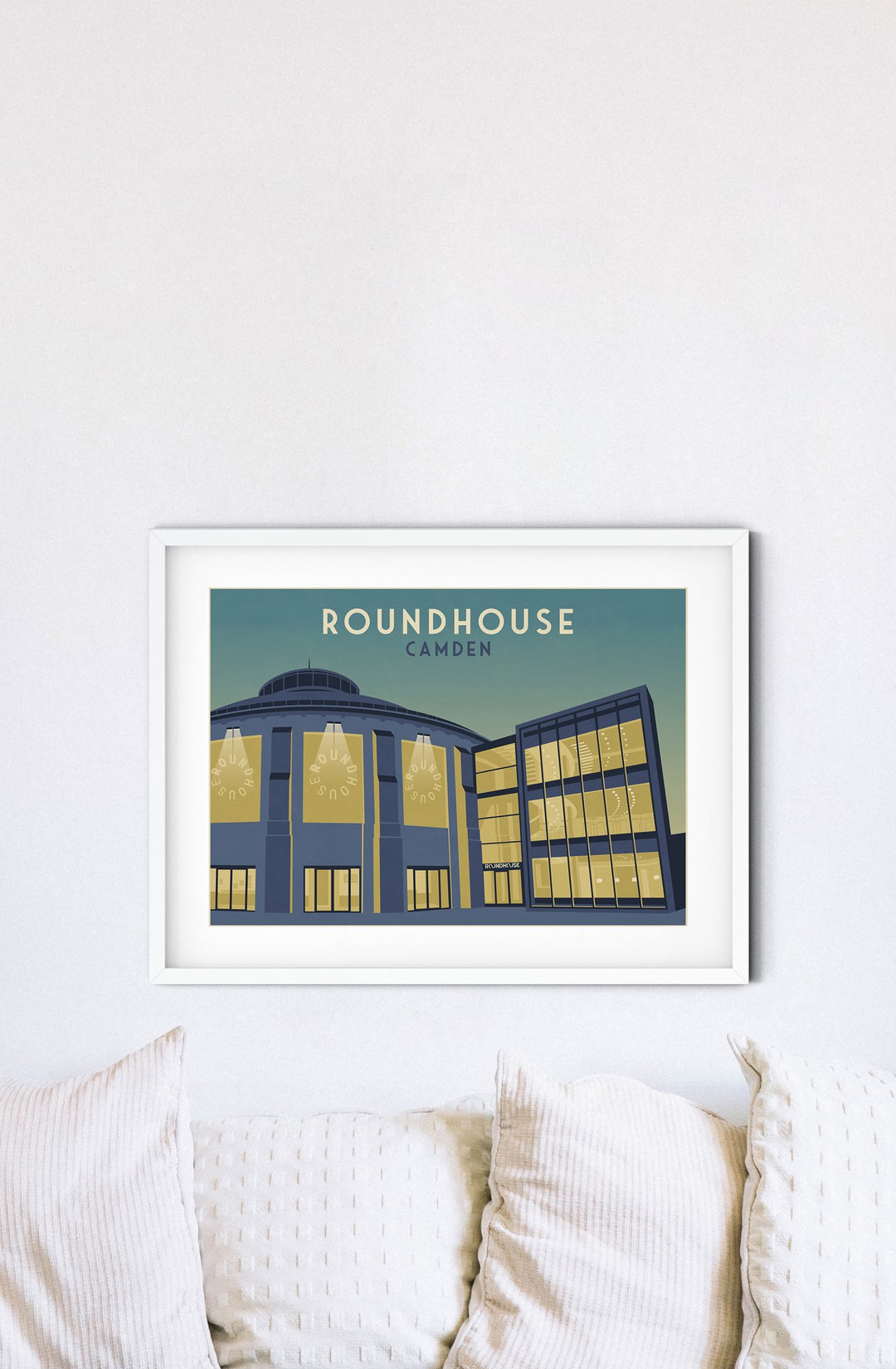 Roundhouse Camden London Travel Poster