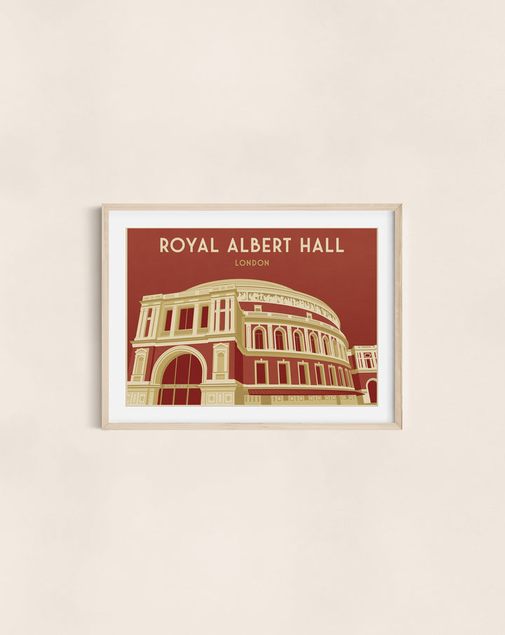 Royal Albert Hall London Travel Poster