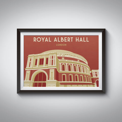 Royal Albert Hall London Travel Poster