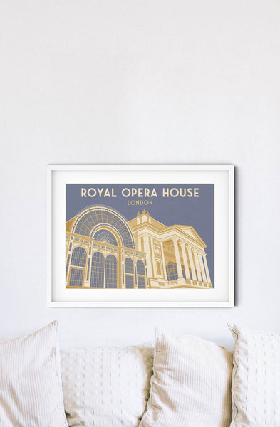 Royal Opera House London Travel Poster