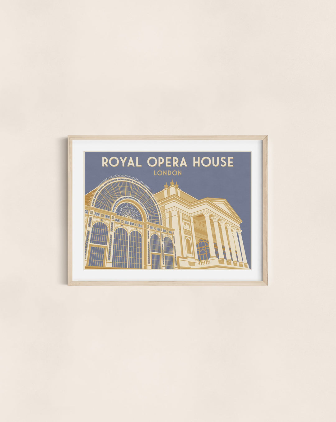 Royal Opera House London Travel Poster