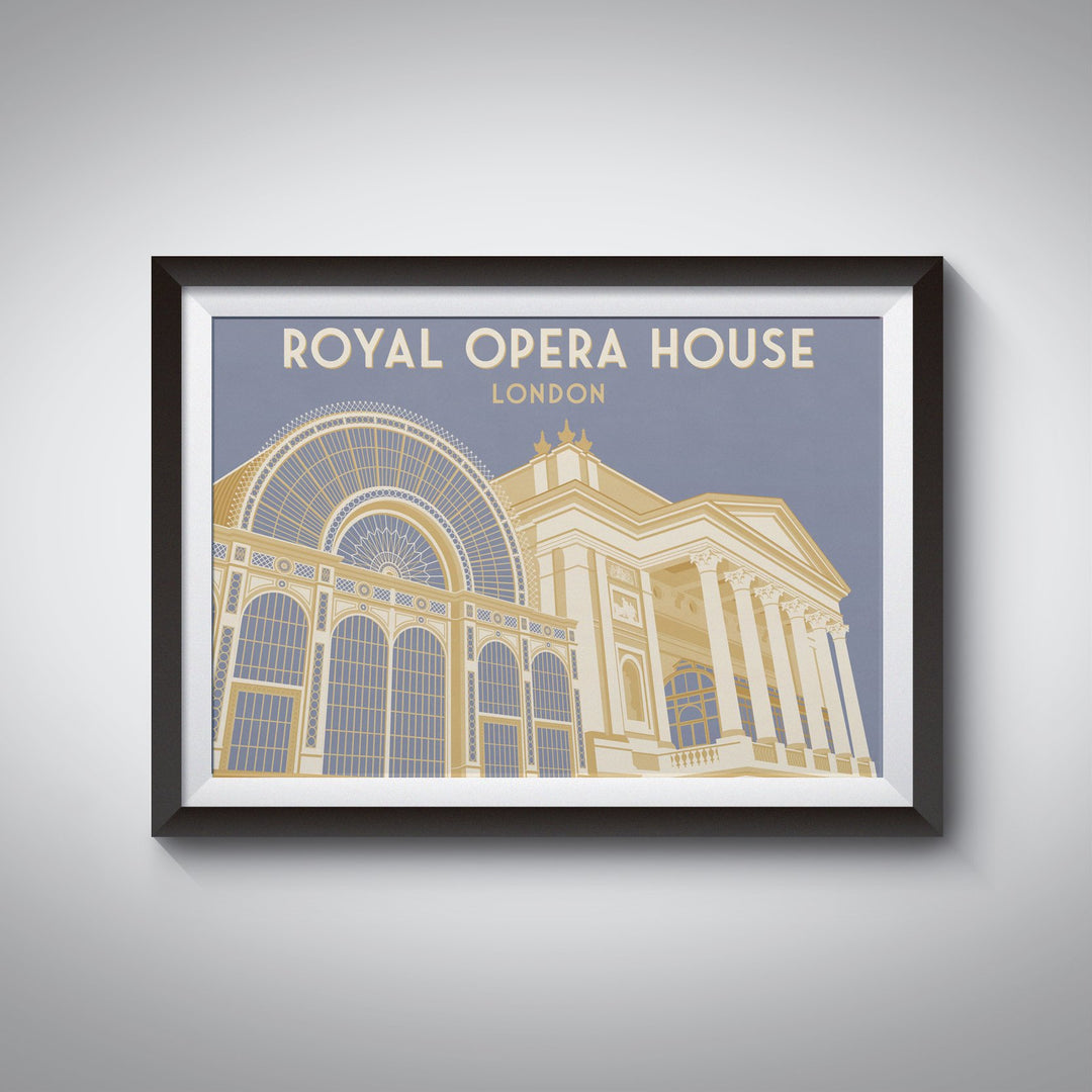 Royal Opera House London Travel Poster