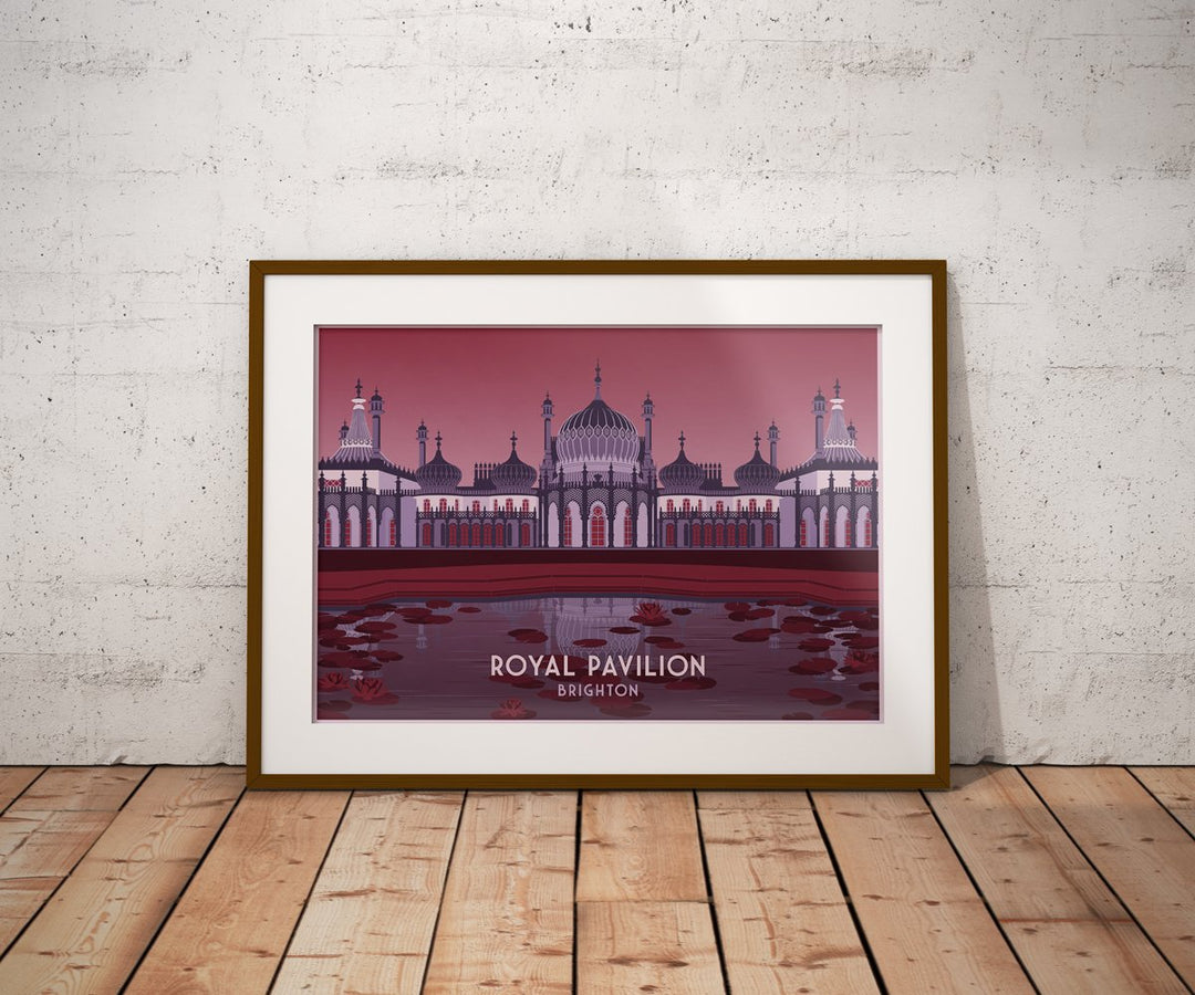 Royal Pavilion Brighton Travel Poster