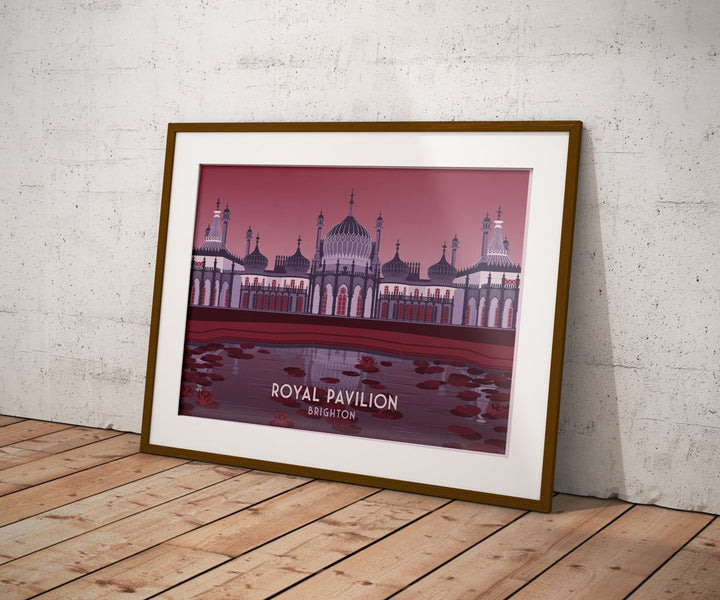 Royal Pavilion Brighton Travel Poster