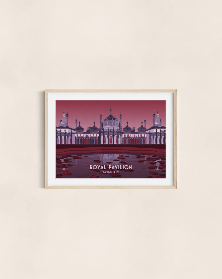 Royal Pavilion Brighton Travel Poster