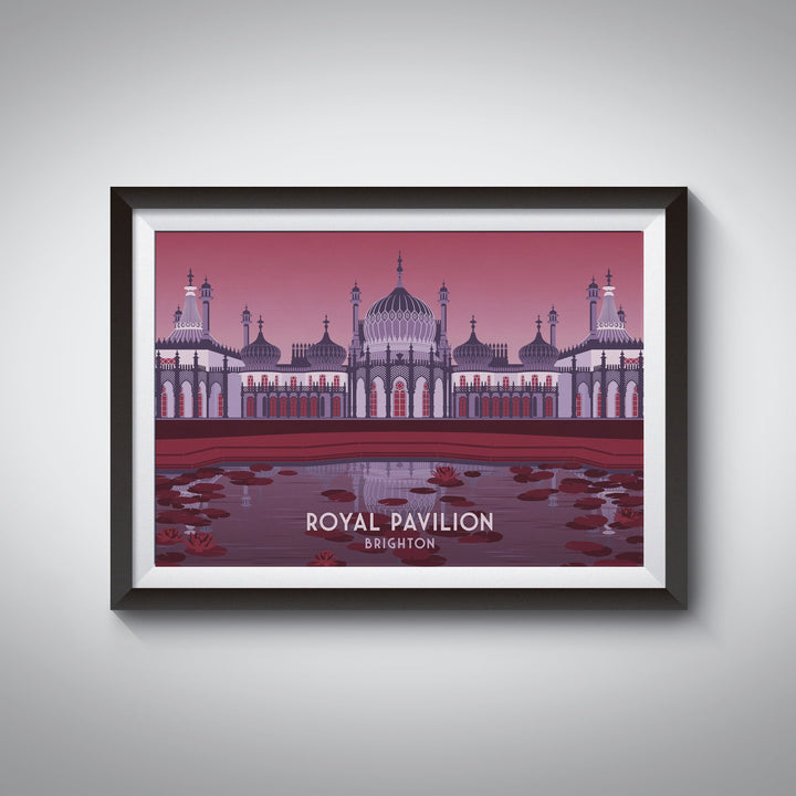 Royal Pavilion Brighton Travel Poster